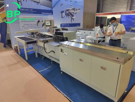 노트 및 캘린더용 자동 와이어 제본 및 천공기 PBW580S